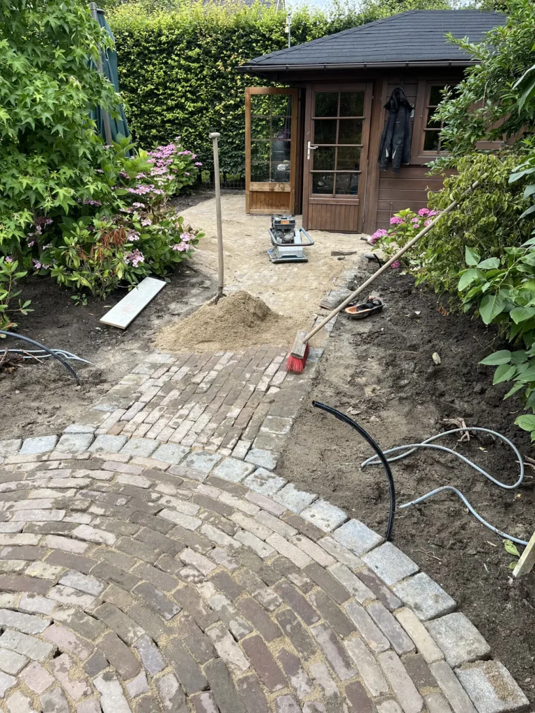 Aanleg van bestrating